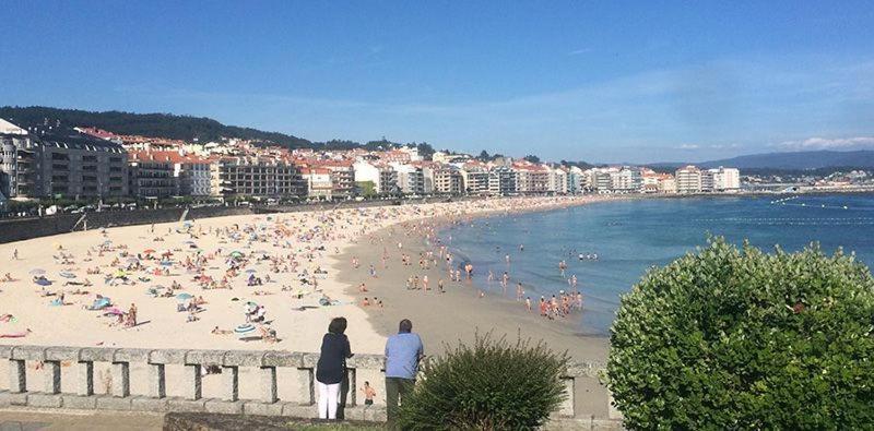 Atico A Pie De Playa Portonovo Apartment Sanxenxo Bagian luar foto
